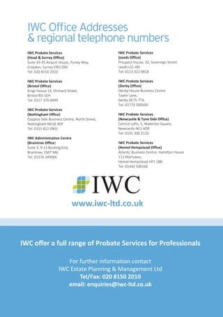iwc estate planning & management ltd